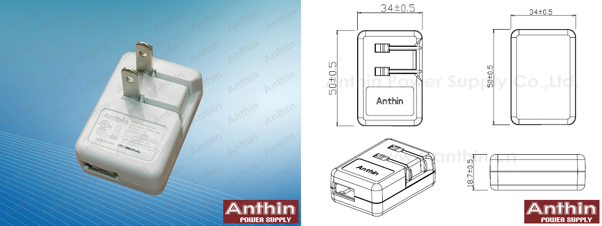 ANTHIN | USB Charger | AC Adaptor | AC/DC Adapter | Switching
